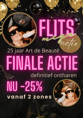 FINALE ACTIE....mega voordeel op definitief ontharen