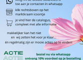 ACTIE 10% voordeel en een extraatje op je bestelling via Whatsapp